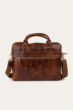 Clearance Ringers Western Toro Briefcase - Cognac