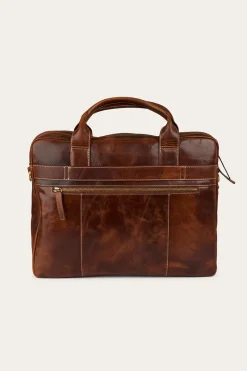 Clearance Ringers Western Toro Briefcase - Cognac