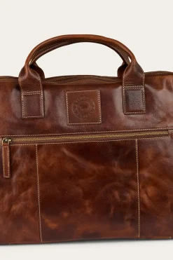 Clearance Ringers Western Toro Briefcase - Cognac