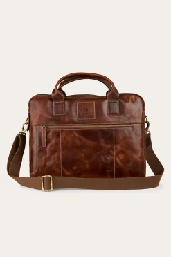 Clearance Ringers Western Toro Briefcase - Cognac