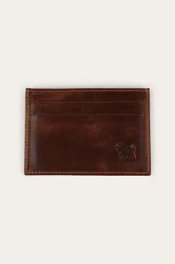 Hot Ringers Western Toro Card Wallet - Cognac
