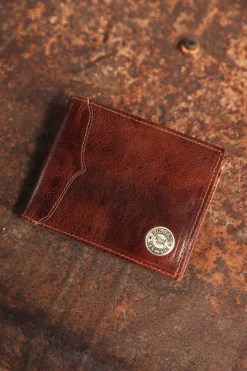 Hot Ringers Western Toro Midi Wallet - Cognac