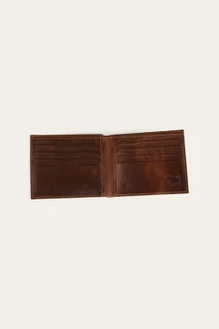 Hot Ringers Western Toro Midi Wallet - Cognac