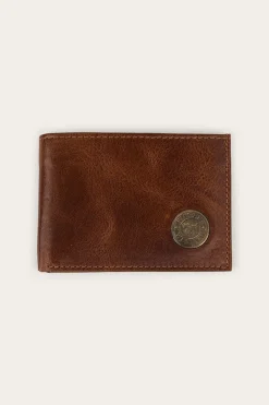 New Ringers Western Toro Slim Wallet - Cognac