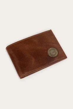 New Ringers Western Toro Slim Wallet - Cognac