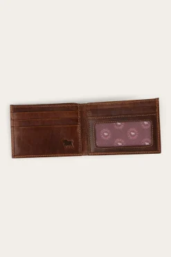 New Ringers Western Toro Slim Wallet - Cognac