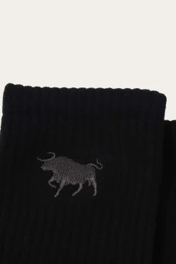 Hot Ringers Western Tracker Socks - Black / Black