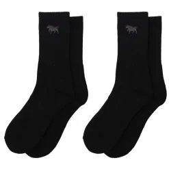 Hot Ringers Western Tracker Socks - Black / Black