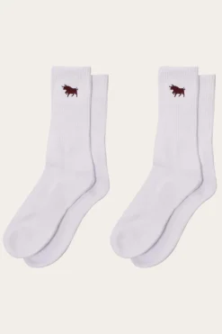 Sale Ringers Western Tracker Socks - White / White