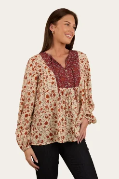 Clearance Ringers Western Twyla Womens Fashion Top - Off White