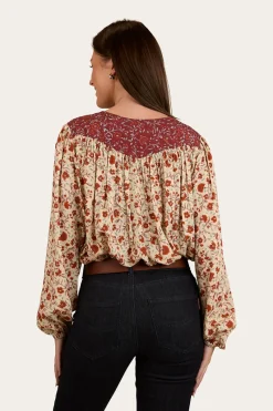Clearance Ringers Western Twyla Womens Fashion Top - Off White