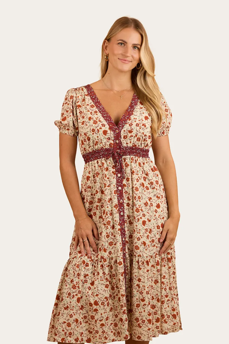 Ringers Western Twyla Womens Midi Dress - Off White