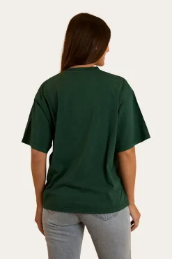 Discount Ringers Western Varsity Womens Oversized T-Shirt - Pine