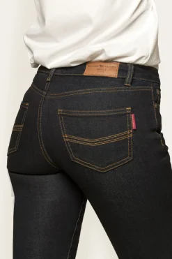 Discount Ringers Western Victoria Womens Mid-Rise Straight-Leg Jeans - Dark Blue