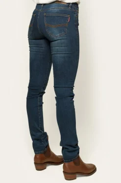 Best Ringers Western Victoria Womens Mid-Rise Straight-Leg Jeans - Classic Blue