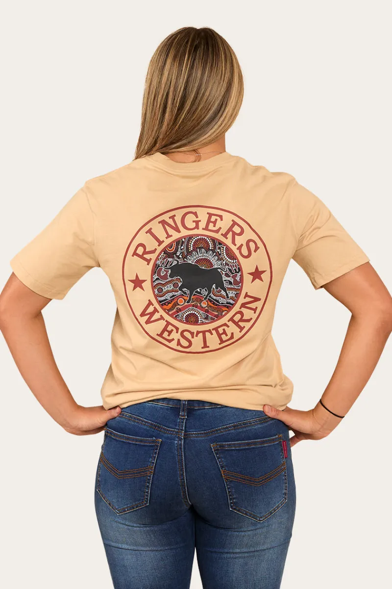 New Ringers Western Walkabout Warrior Unisex T-Shirt - Dark Sand