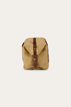 Outlet Ringers Western Waxicanvas Toiletry Bag - Cognac