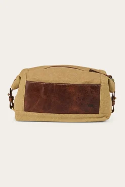 Outlet Ringers Western Waxicanvas Toiletry Bag - Cognac