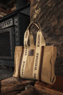Best Ringers Western Waxicanvas Tote Shopper - Sand