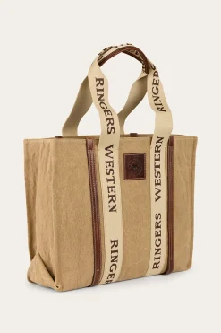 Best Ringers Western Waxicanvas Tote Shopper - Sand