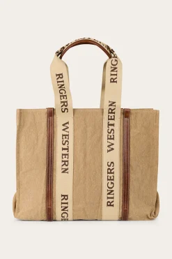 Best Ringers Western Waxicanvas Tote Shopper - Sand