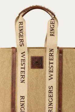 Best Ringers Western Waxicanvas Tote Shopper - Sand