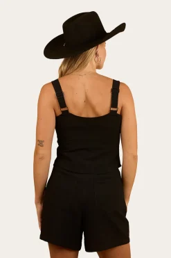 Best Ringers Western Westley Embroidered Short - Black
