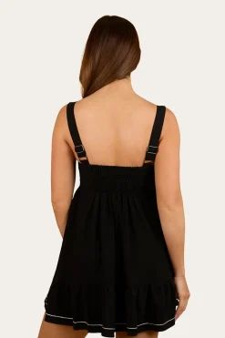 Outlet Ringers Western Westley Womens Embroidered Mini Dress - Black