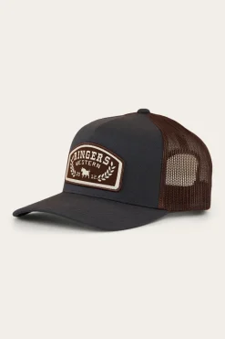 Ringers Western Wheatbelt Wool Trucker Cap - Charcoal