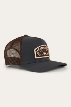 Ringers Western Wheatbelt Wool Trucker Cap - Charcoal