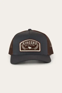 Ringers Western Wheatbelt Wool Trucker Cap - Charcoal