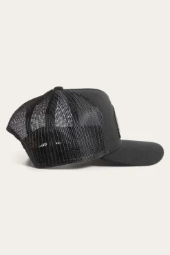 Outlet Ringers Western Wheatbelt Wool Trucker Cap - Black
