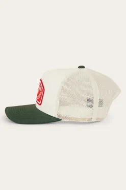 New Ringers Western Wheatbelt Wool Trucker Cap - Off White/Pine