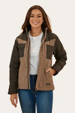 Discount Ringers Western Whitney Womens Puffer Jacket - Mushroom