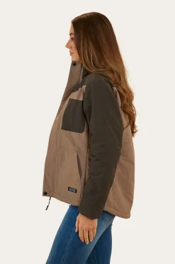 Discount Ringers Western Whitney Womens Puffer Jacket - Mushroom