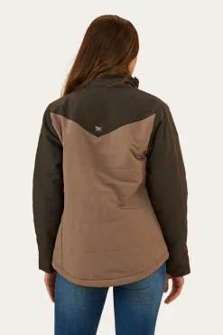 Discount Ringers Western Whitney Womens Puffer Jacket - Mushroom