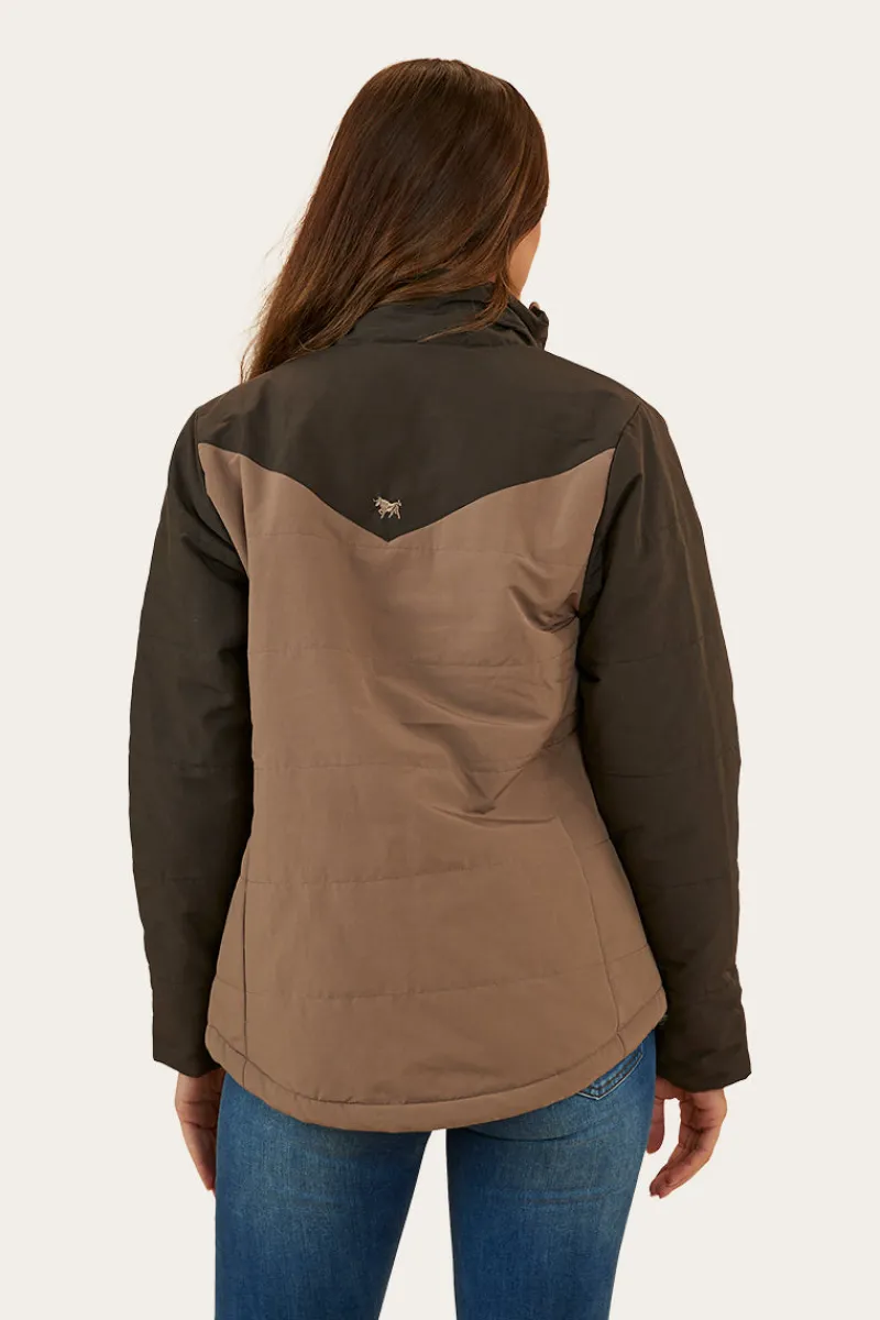 Discount Ringers Western Whitney Womens Puffer Jacket - Mushroom