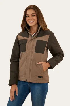 Discount Ringers Western Whitney Womens Puffer Jacket - Mushroom