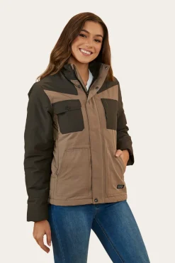 Discount Ringers Western Whitney Womens Puffer Jacket - Mushroom