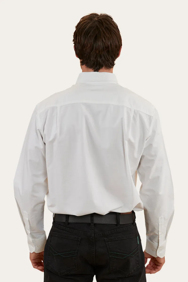 Hot Ringers Western Whyalla Mens Dress Shirt - White