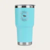 Hot Ringers Western Yarra Powder Coated Insulated Tumbler - Turquoise
