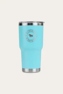 Hot Ringers Western Yarra Powder Coated Insulated Tumbler - Turquoise