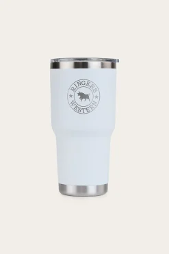 Clearance Ringers Western Yarra Powder Coated Insulated Tumbler - White