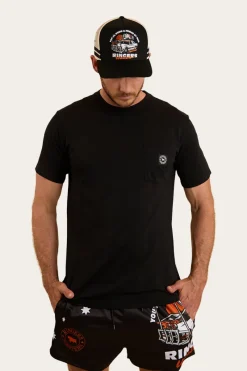 Hot Ringers Western Young and Dumb Footy Short - Black / Orange