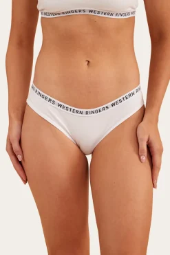 Hot Ringers Western Zara Womens Hipster Brief - White